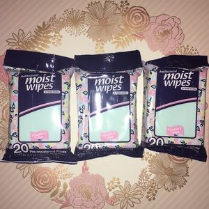 Anti-bac Hand and face wipes.